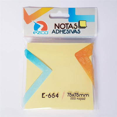 NOTAS ADHESIVAS 75X75 MM X 100 UNI. EZCO