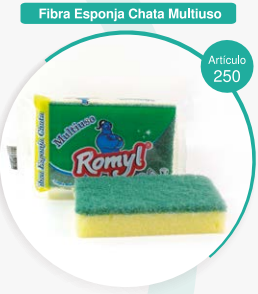 FIBRA ESPONJA CHATA CON FIBRA MULTIUSO ROMYL