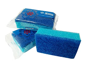 ESPONJA COCINA AZUL TEFLON SINA NO RAYA