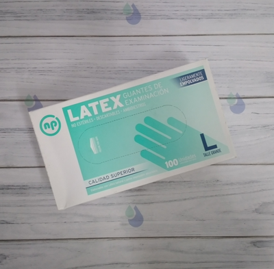 CAJA GUANTES LATEX T.L 100 UN.