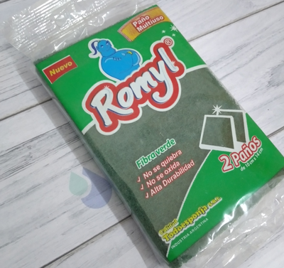 ESPONJA FIBRA VERDE X 2 ROMYL