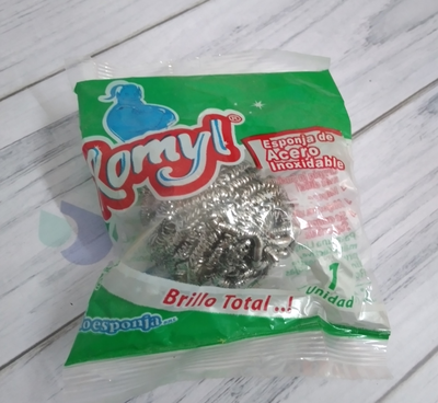 ESPONJA DE ACERO INOXIDABLE X 13 GRS. ROMYL