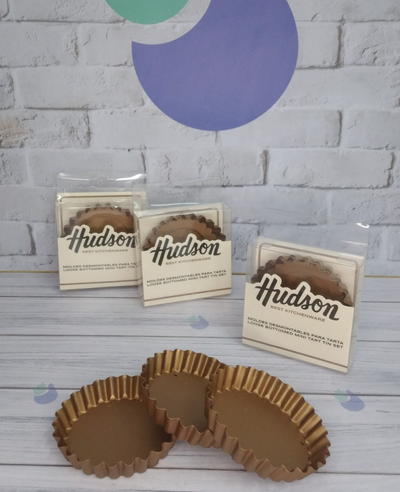 SET MOLDE MINITARTERA DESMONTABLE 10 CM X 3 HUDOSN