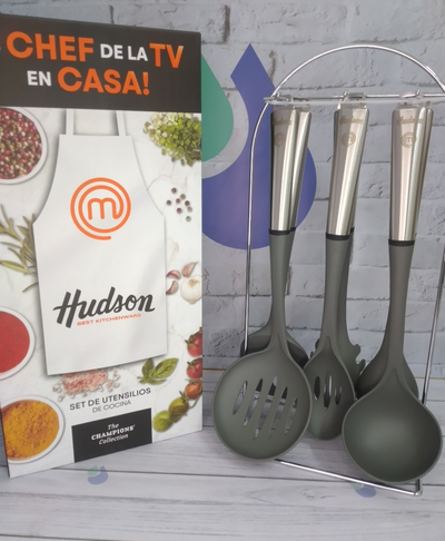 SET UTENSILLOS X 6 + BASE COLGANTE HUDOSN