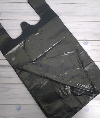 BOLSA CAMISETA NEGRA 40X50 X 70 UNI. GREENPLAST