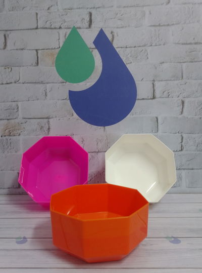 BOLS OCTOGONAL MEDIANO PLATICO