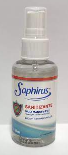 SANITIZANTE SAPHIRUS 60 ML.