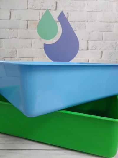 BANDEJA RECTANGULAR PLASTICA MEDIANA