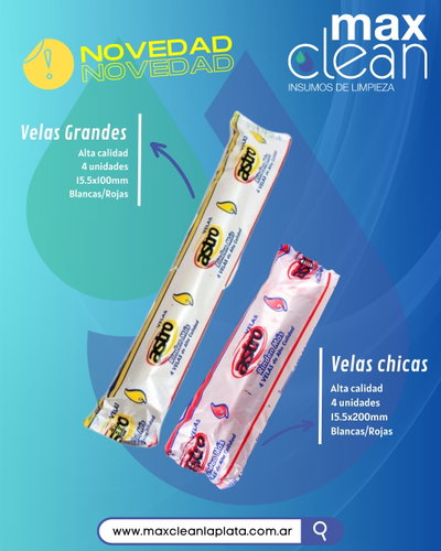 VELA ROJA LARGA X 4 UNI. ASTRO
