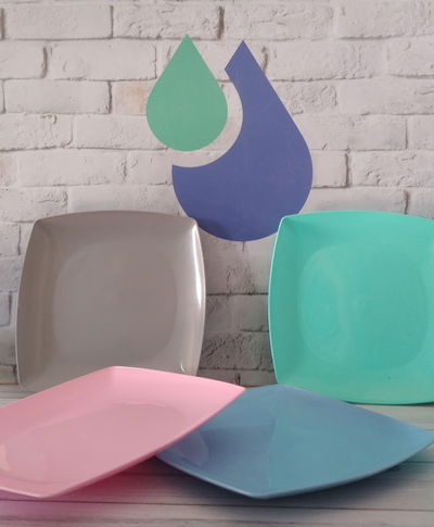 PLATO PLAYO PLASTICO COLOR PAST