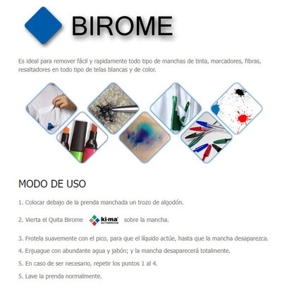 QUITA MANCHA BIROME KI-MA X 60 C.C.
