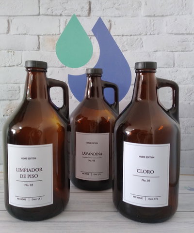 BOTELLON GROWLER CON ETIQUETA X UNIDAD