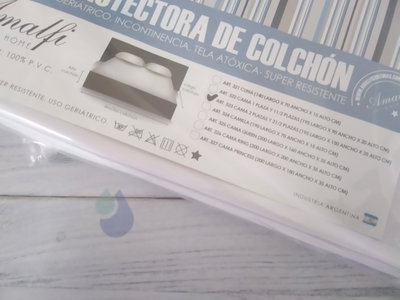FUNDA COLCHON PVC ATOXICO CON ELASTICO 2 PLAZAS