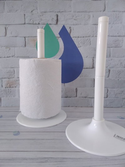 PORTA ROLLO COCINA / BAÑO VERTICAL BLANCO
