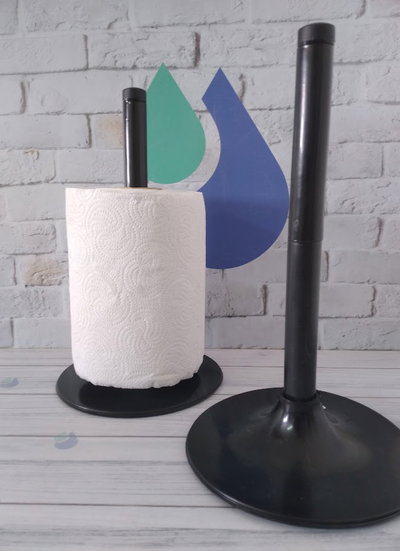 PORTA ROLLO COCINA / BAÑO VERTICAL BLANCO