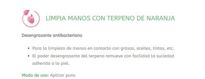 LIMPIA MANOS - TERPENO DE NARANJA X 5LT - SEIQ
