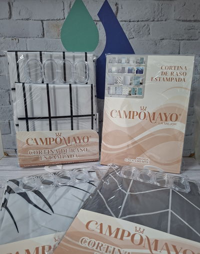 CORTINA DE BAÑO RASO ESTAMPADA CAMPOMAYO