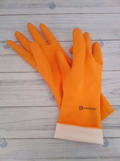 GUANTE AFELPADO T. S NARANJA