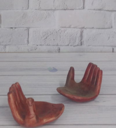 PORTA SAHUMERIOS BARRO ARTESANAL MODELOS VARIOS 