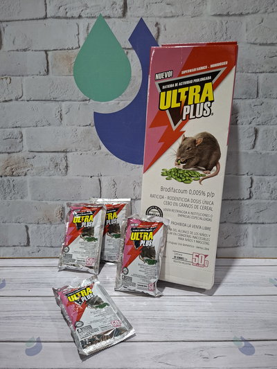 RATICIDA CEBO GRANULADO X 50 GR. SEMILLAS ULTRA PLUS