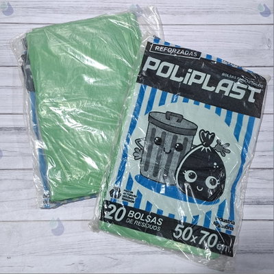 BOLSA POLIPLAST VERDES 50X70X20 UN. EXTR