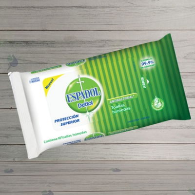 TOALLAS HUMEDAS ANTIBACTERIALES X 10 UNI. ESPADOL 