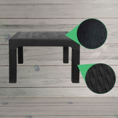 MESA RATONA TIPO RATAN PLASTICA