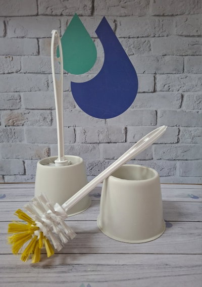 VASO PLASTICO PARA ESCOOBILLA REDONDA