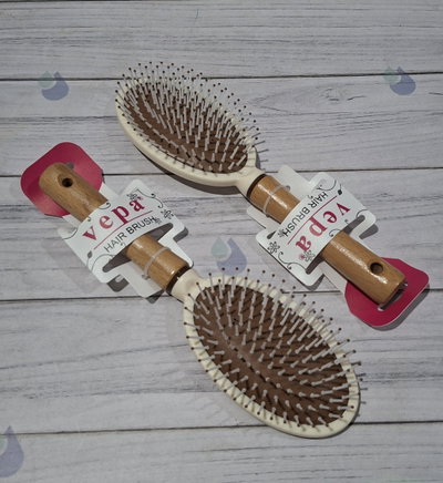 CEPILLO PELO PLASTICO MANGO SIMIL MADERA 2554-9