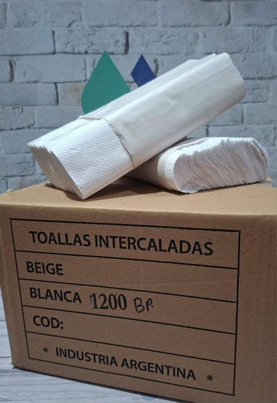 CANIPEL TOALLA INTERCALADA BLANCA PURA X CAJA