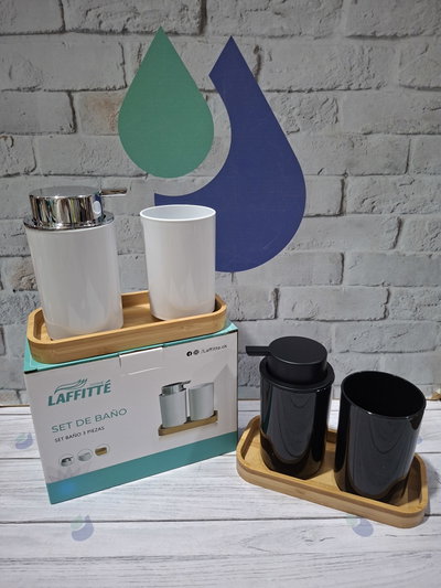 SET BAÑO 3 PIEZAS BLANCO LAFFITTE