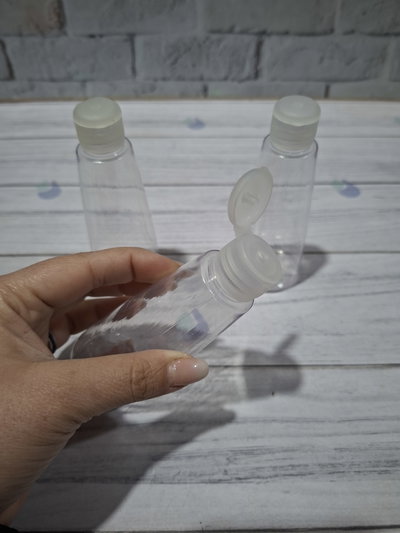 ENVASE PET 100 C.C. CON TAPA FLIP TOP