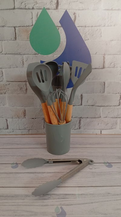 SET UTENSILLOS DE COCINA 12 PIEZAS MC HOME