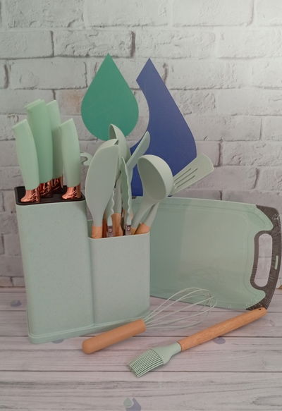 SET UTENSILLOS DE COCINA 19 PIEZAS MC HOME