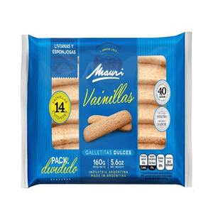 VAINILLAS MAURI GRANDE X14 160G