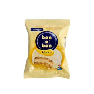 ALFAJOR BON O BON SIMPLE BLANCO