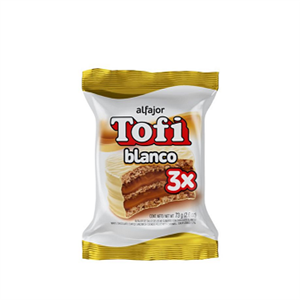 ALFAJOR TOFI TRIPLE BLANCO