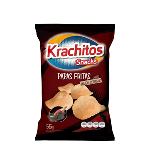 KRACHITOS PAPAS JAMON SERRANO 55G