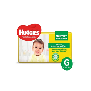 PANALES HUGGIES G X 8