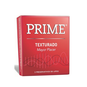 PRESERVATIVO PRIME TEXTURADO (ROJO)