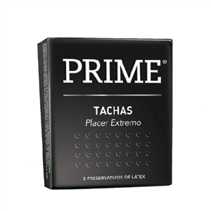 PRESERVATIVO PRIME TACHAS (NEGRO)