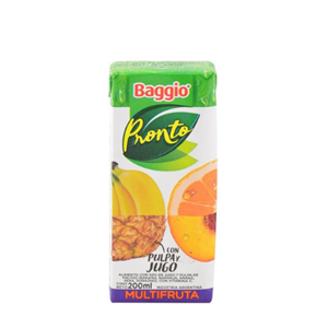 JUGO BAGGIO MULTIFRUTA X 200CC