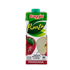 JUGO BAGGIO MANZANA 1LT