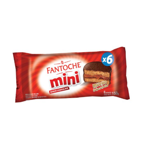 ALFAJOR MINI FANTOCHE CHOCOLATE X 6U