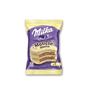 ALFAJOR MILKA TRIPLE MOUSSE BLANCO