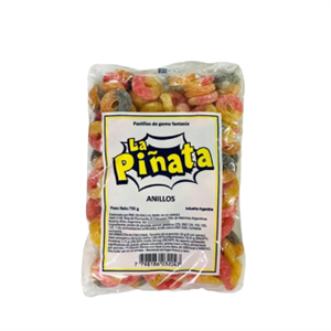 GOMAS PINATA ANILLOS 700G