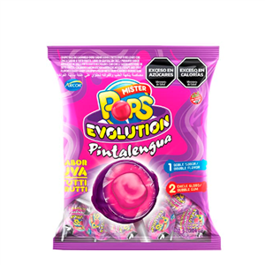 CHUPETIN MR POPS EVOLUTION PINTALENGUA X 24