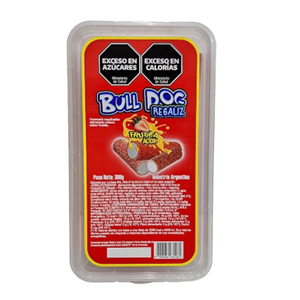 BULL DOG REGALIZ FRUTILLA ACIDA X 360GR