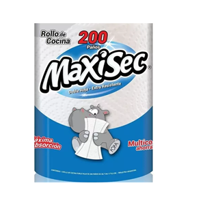 ROLLO DE COCINA MAXISEC 200 PAÑOS