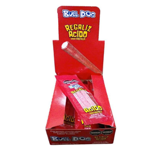 BULL DOG REGALIZ FRUTILLA 18G X 12U